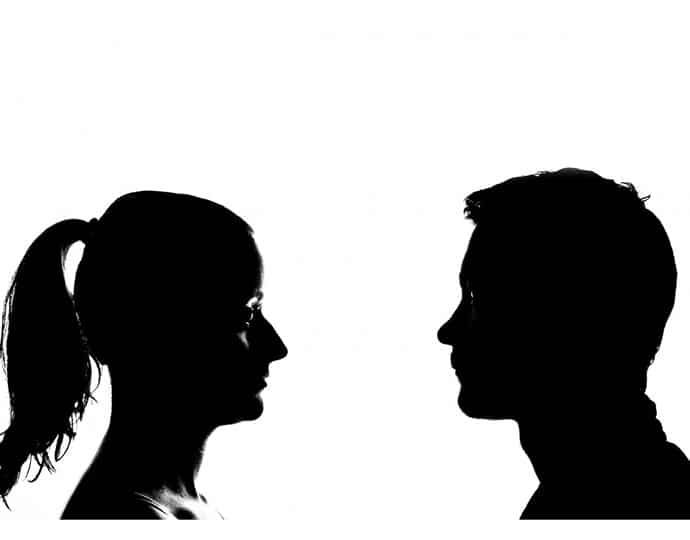 two silhouettes discuss using Botox for Incontinence