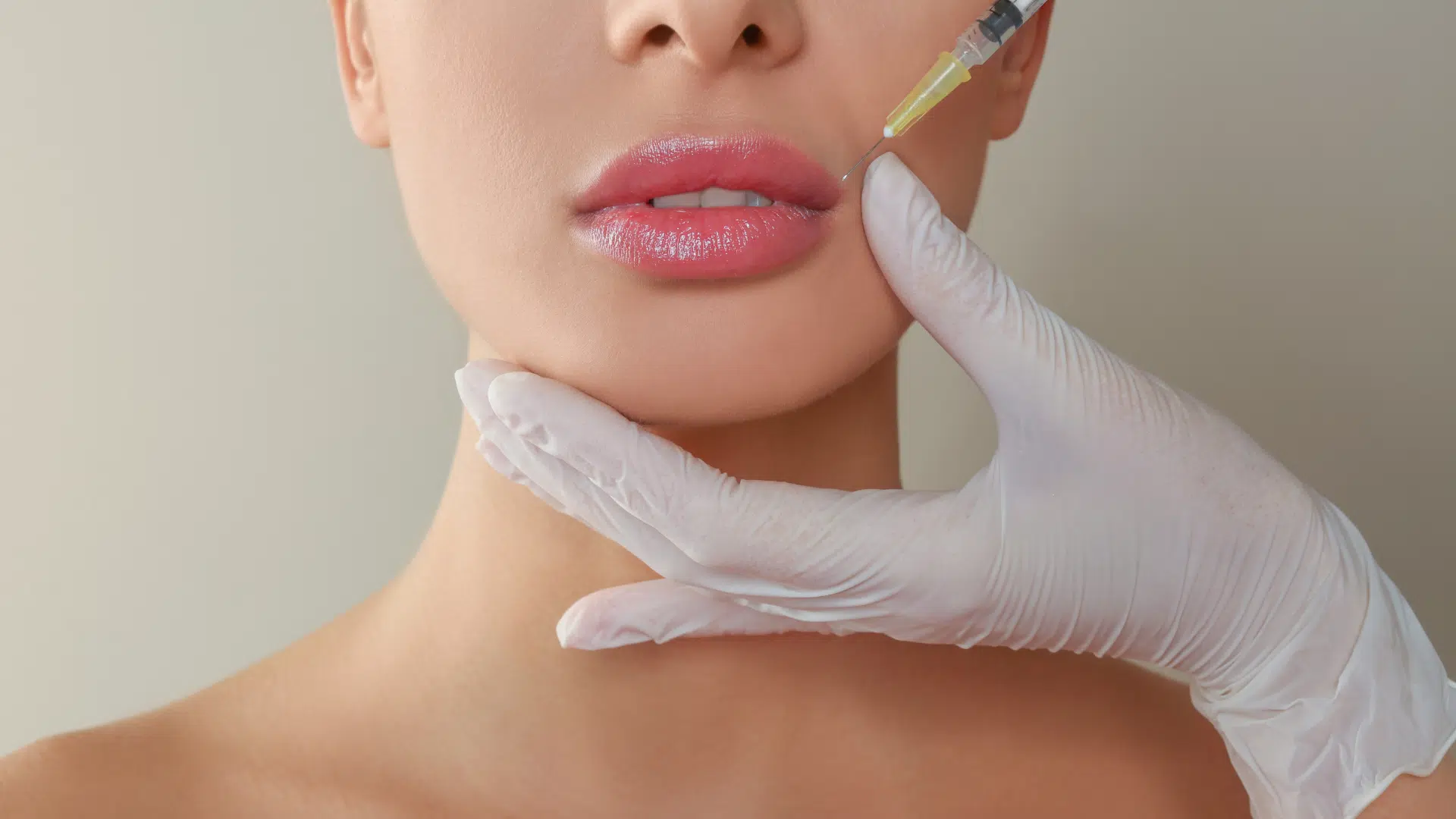 A woman getting her Belotero lip filler