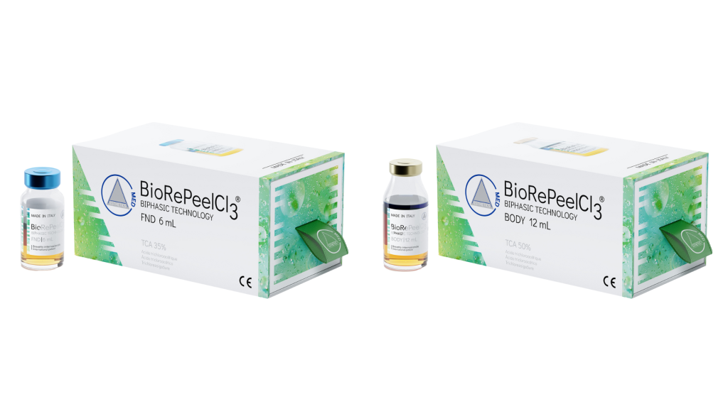 The Biorepeel FND and BODY chemical peel products address specific skin concerns.