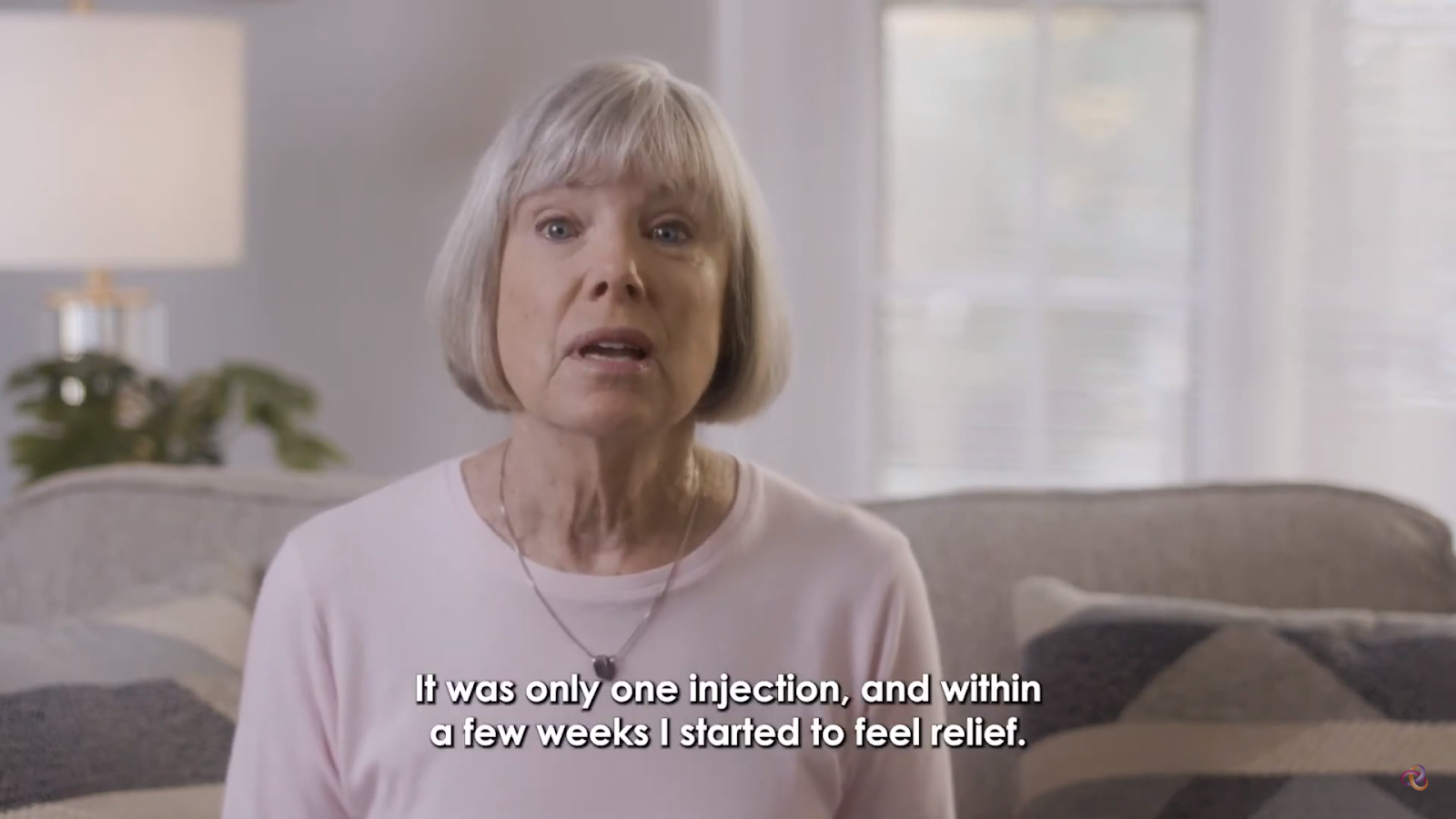 A patient testimonial after receiving a Durolane injection for her knee osteoarthritis.