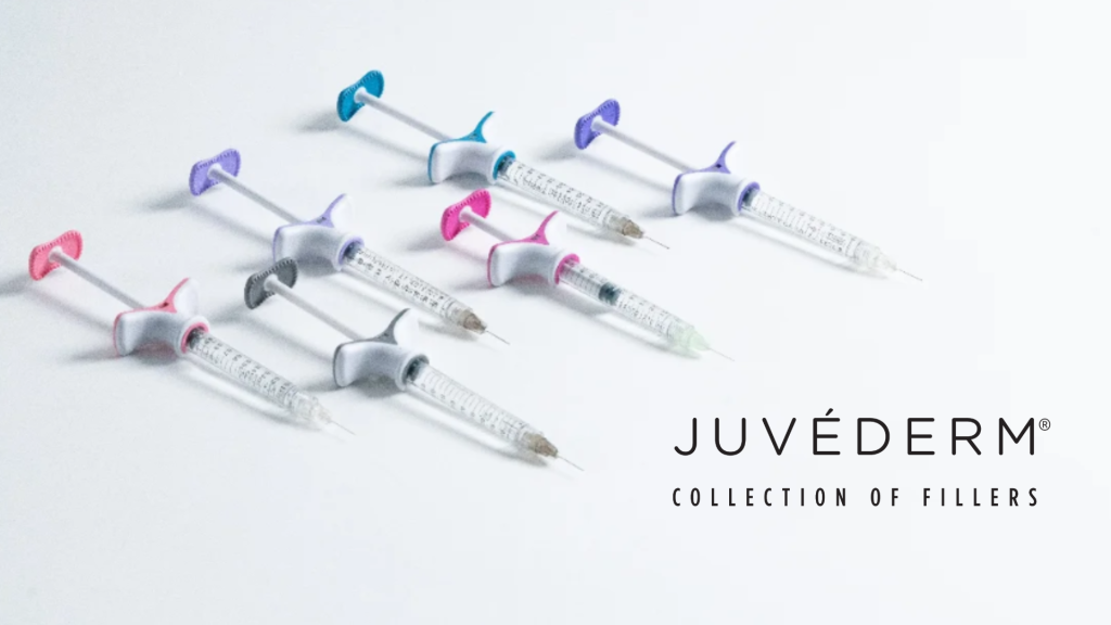 The Juvederm dermal fillers with lidocaine to treat various facial skin concerns.