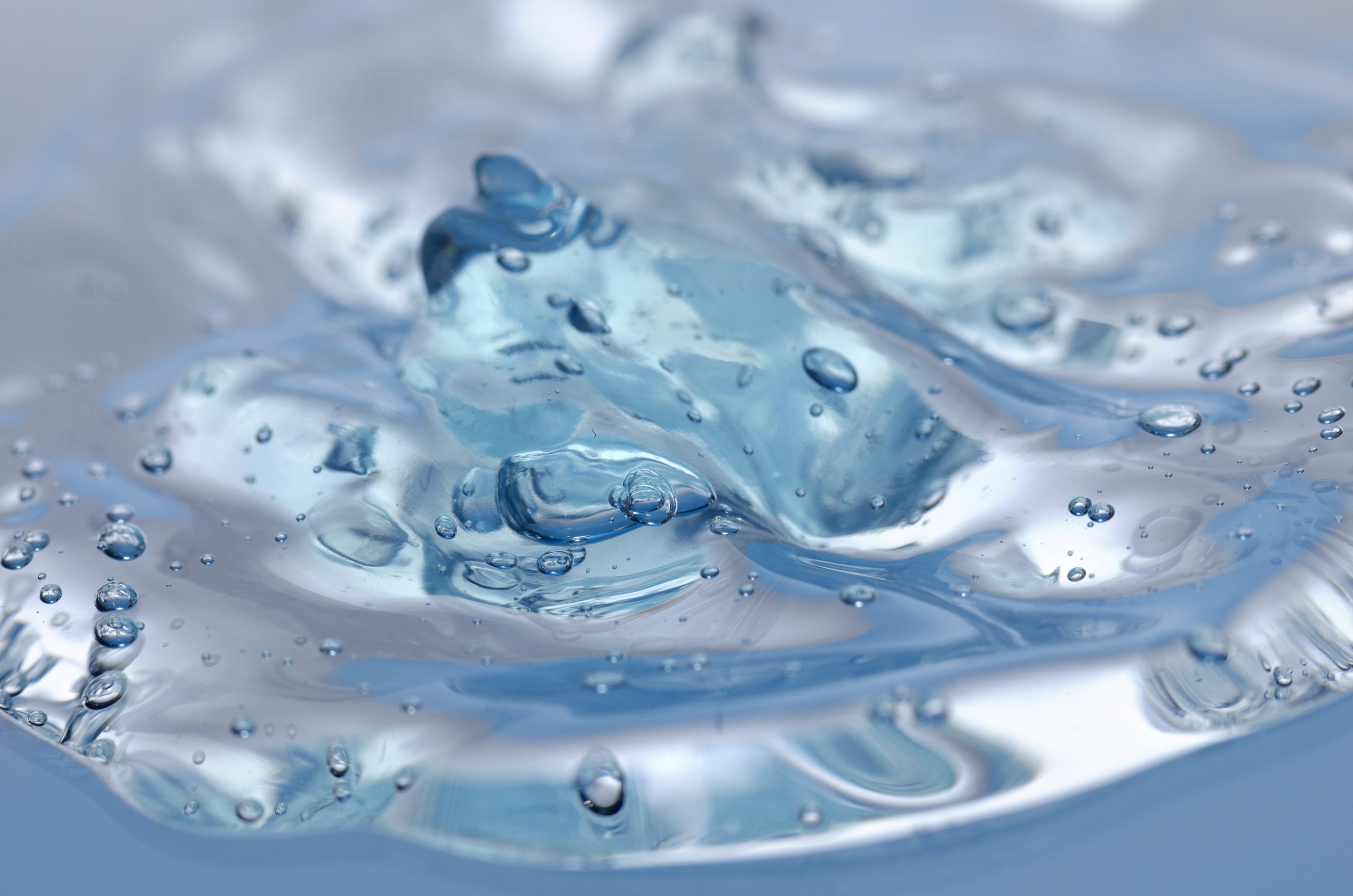 A close-up photo of a hyaluronic acid solution.