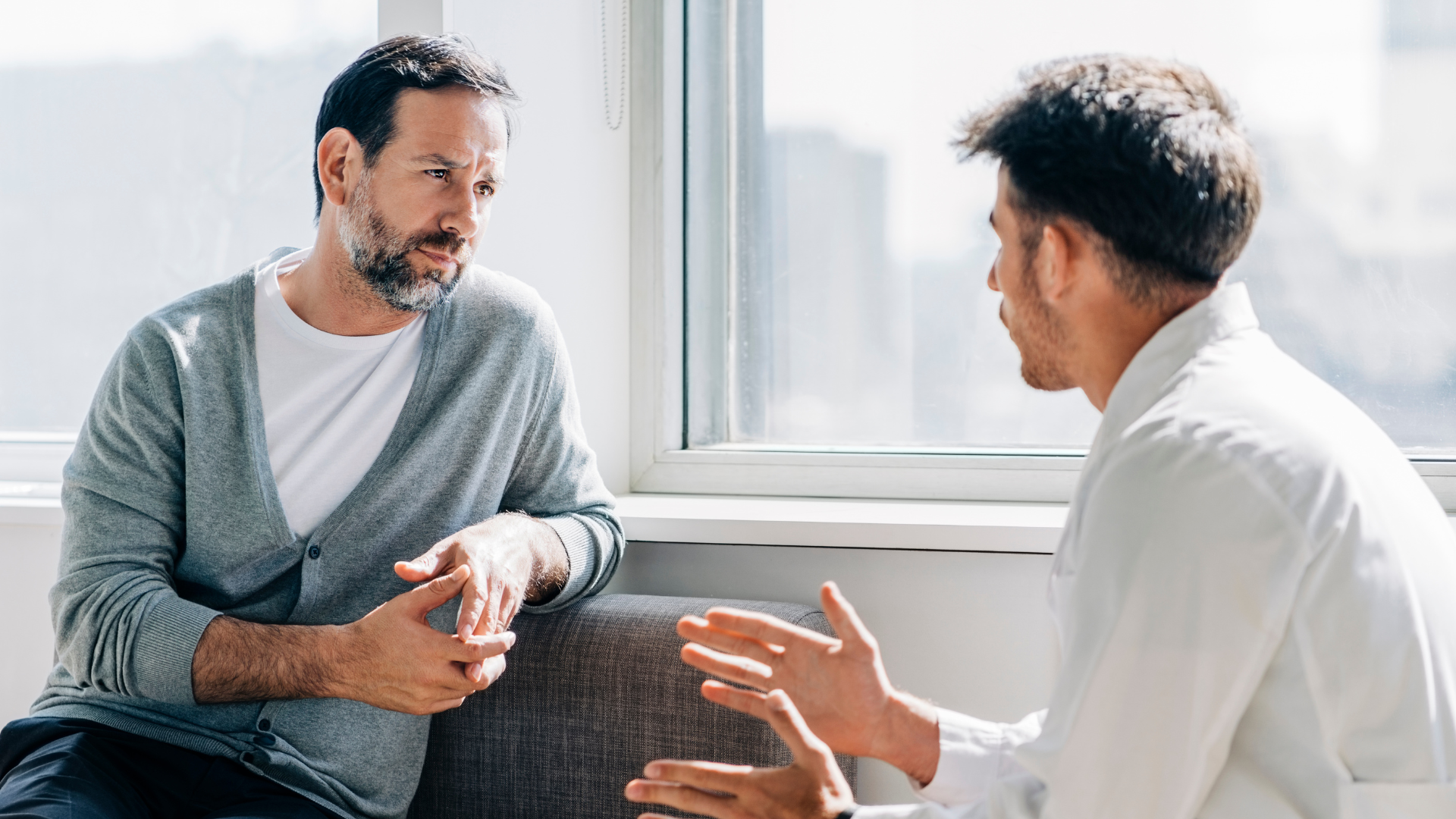 A doctor-patient counseling session.