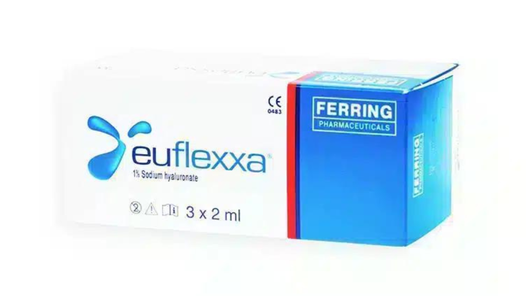 The Ferring Pharmaceuticals' Euflexxa packaging.