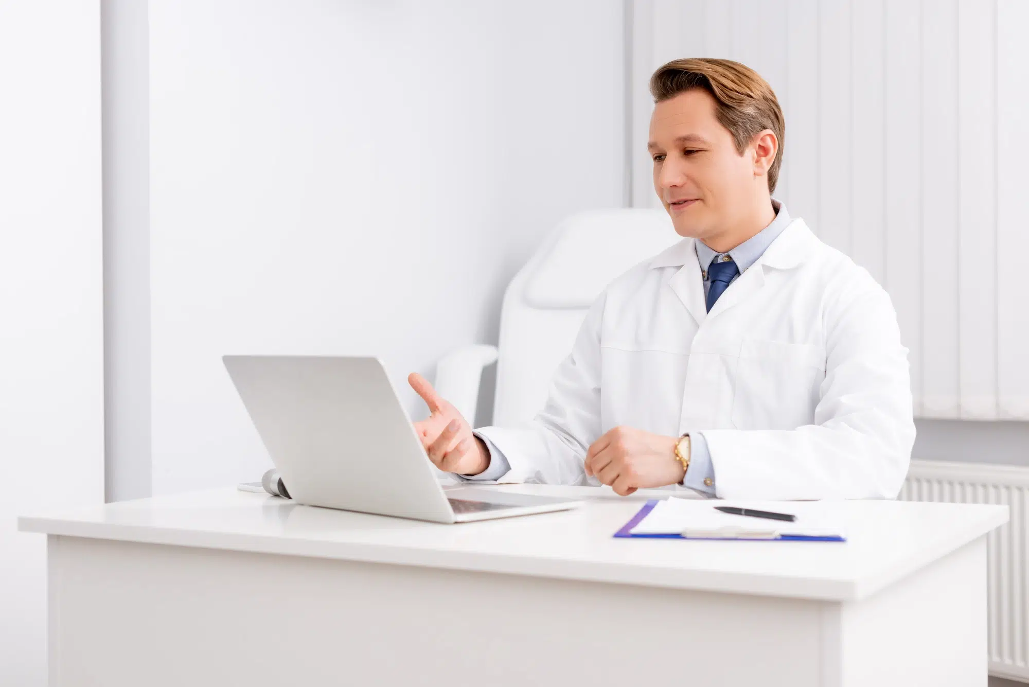 doctor providing telehealth services