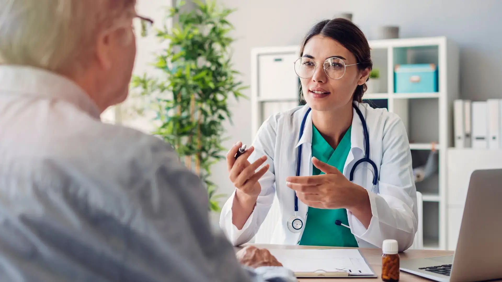 A patient undergoing a doctor consultation.