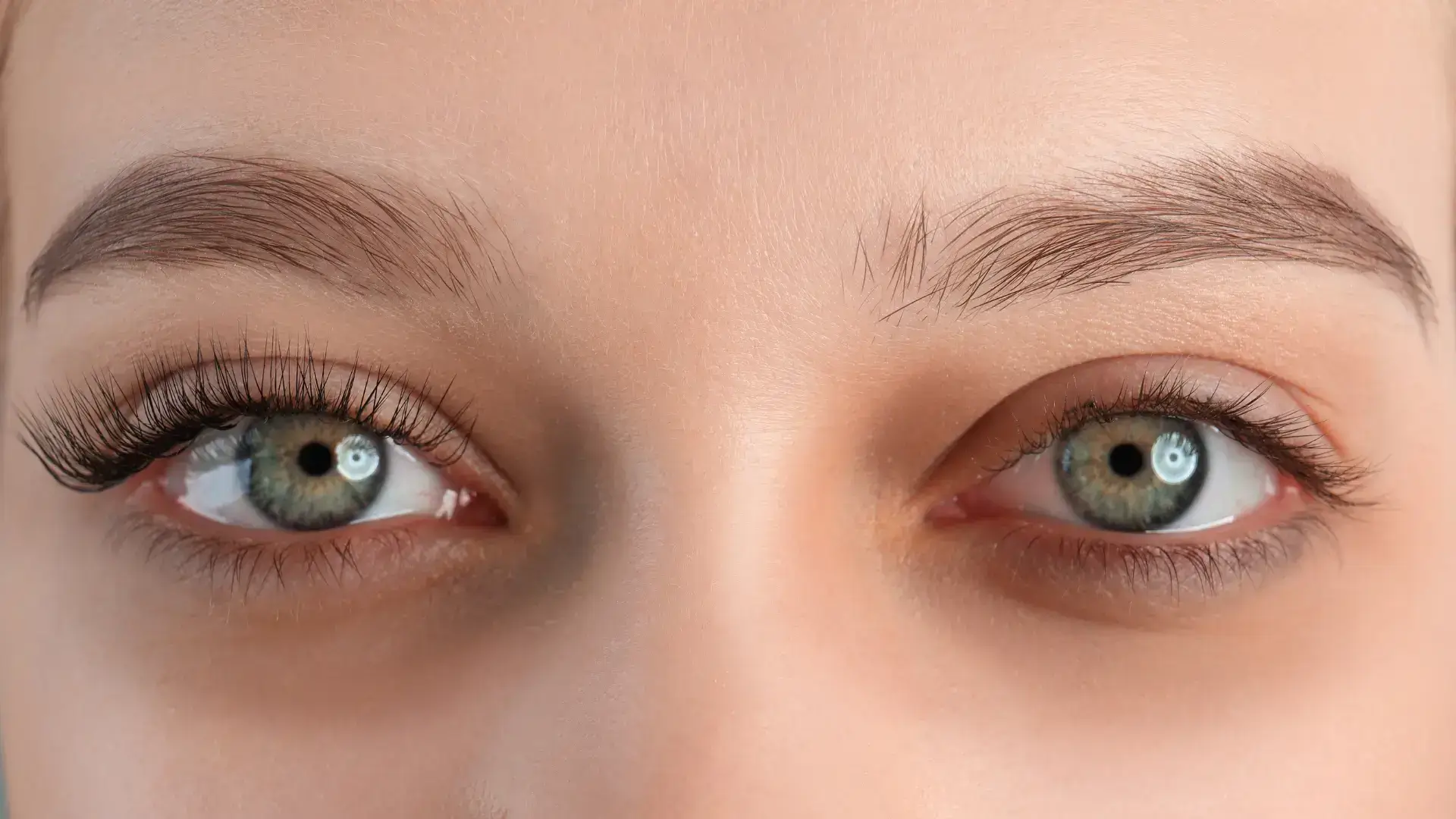 A close-up shot of an individual's eye area.